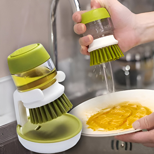 Четка за почистване с дозатор и стойка | BRUSKICA