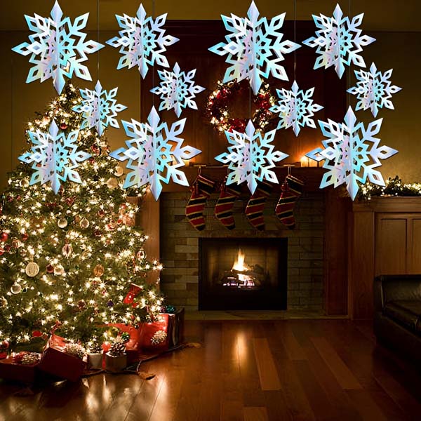 3D холографски снежинки (6 бр.) | HOLOFLAKE