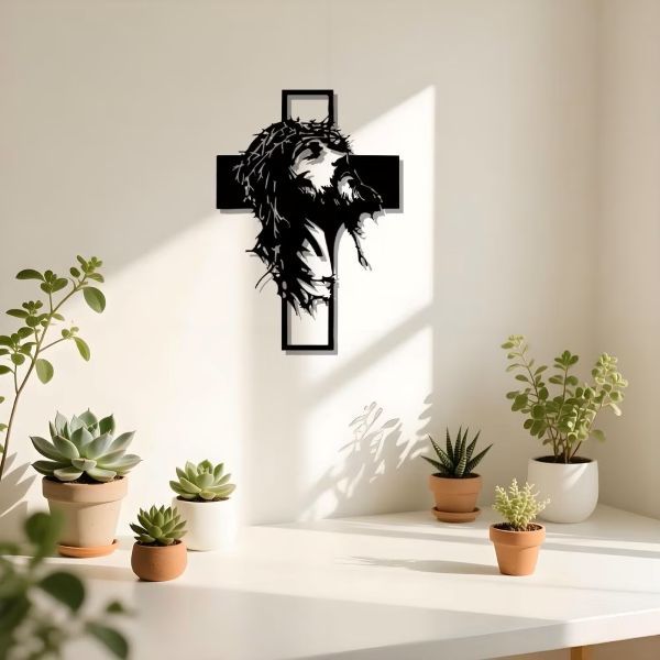 Модерен метален стенен кръст | JESUMET